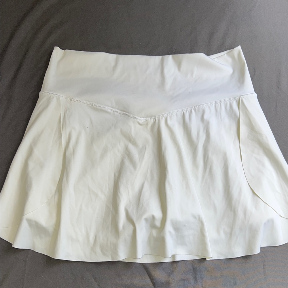 Chic White Nylon-Blend Skirt
